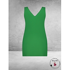 Plus Basics Travel Singlet Forest Green